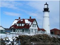 Lighthouse in Cape Elizabeth